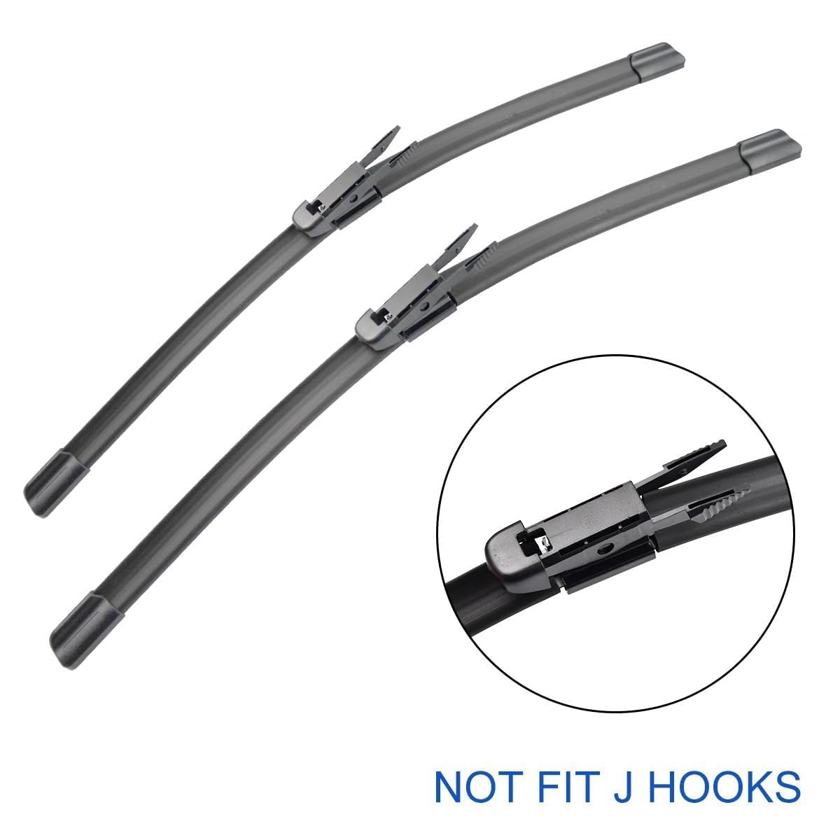 TUBIC Tergicristallo Parabrezza per BMW 1 Series E81 E82 E87 E88 118d 118i 120i 120d 123d 125i 128i 135i 116i 2004-2011,Auto Anteriore e Posteriore Tergicristalli per Parabrezza Ricambio Accessori