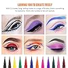 12-Colors-Matte-Liquid-Eyeliner-Set-Waterproof-Superstay-Long-Lasting-Matte-Eye-Liner-Pencil-by-Rechoo Rechoo 12 Colors Eyeliner Matte Liquid Eye liner Set for Eye Makeup, Colorful Waterproof Superstay Long Lasting Quick Dry Eye Liners Pencil (12 Rainbow Colors)