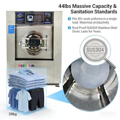 EQCOTWEA Commercial Washer Dryer Combo