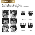 Professional Hair Trimmer, Zero Gapped T-Blade Close Cutting Hair Clippers for Men Rechargeable Cordless Trimmers for…