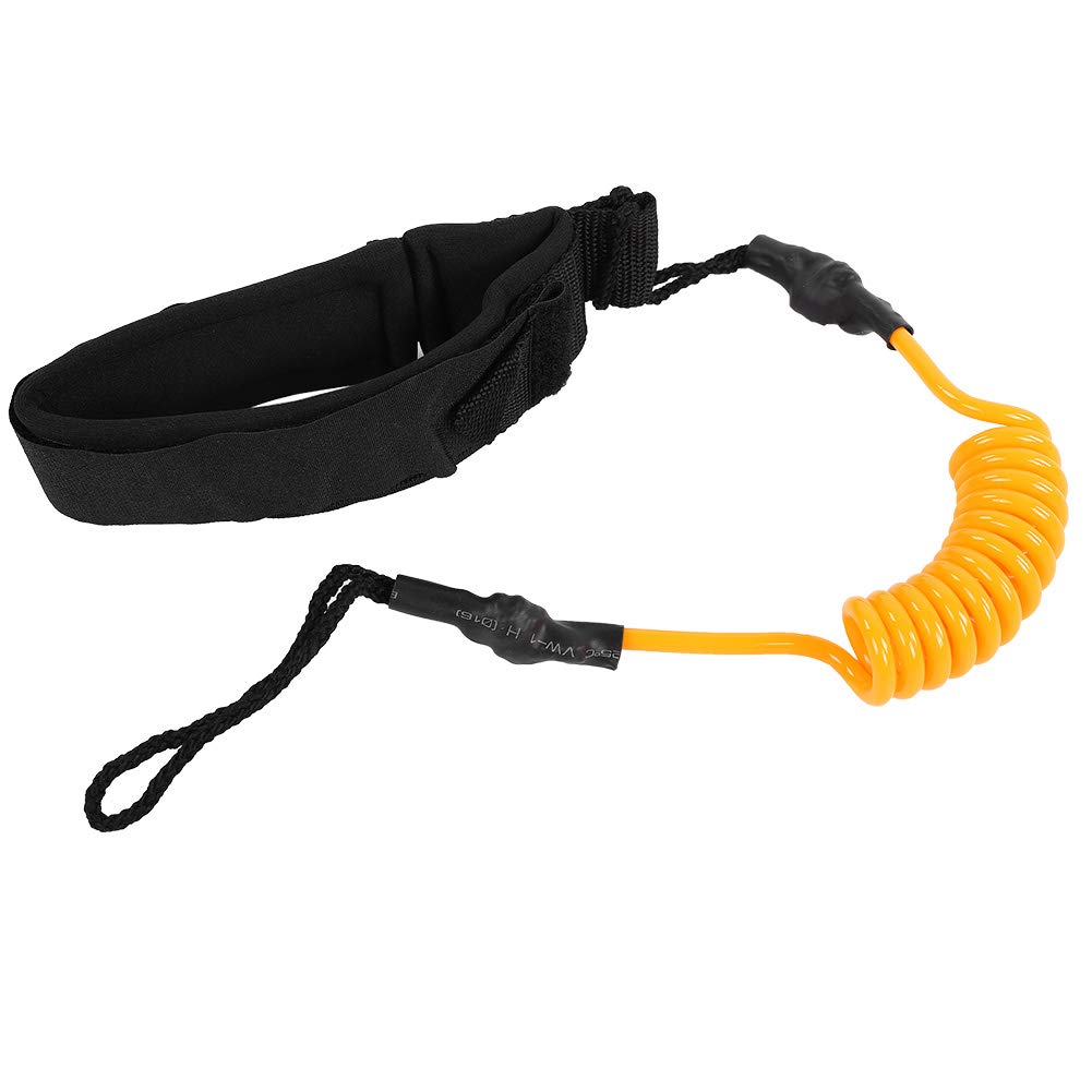 aqxreight Stand Up Paddle Board Coiled Sp Leg Foot Rope Surfing Le for Surfboard Mind That Our Foot Le is for and Surfing Le Surfboard Le Board Coiled Board Le Foot Leash (Orange)