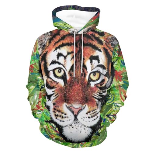Sweatshirt Pull pour Homme Femme Style Casual Sweat à Capuche Manche Longue S