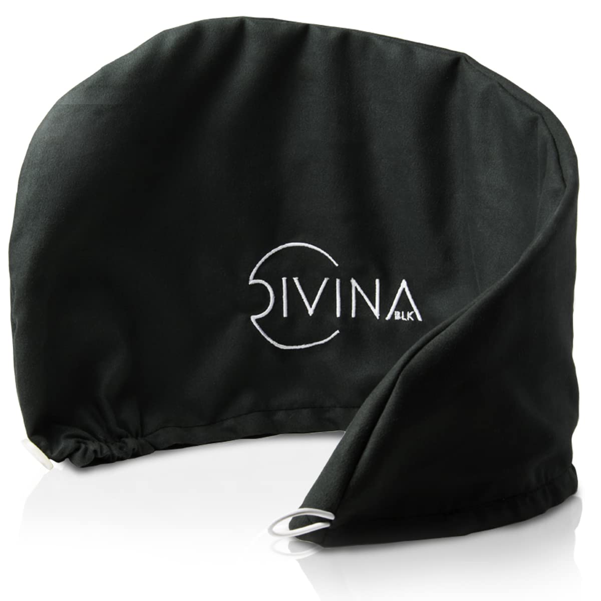 Plopper DIVINA BLK turbante in microfibra anti-crespo per il plopping dei capelli mossi, ricci, super ricci e afro