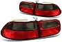 DNA MOTORING TL-RD-SM-HC923 Tail Light Assembly Driver & Passenger Side [Compatible with 92-95 Honda Civic 2/3 Door]