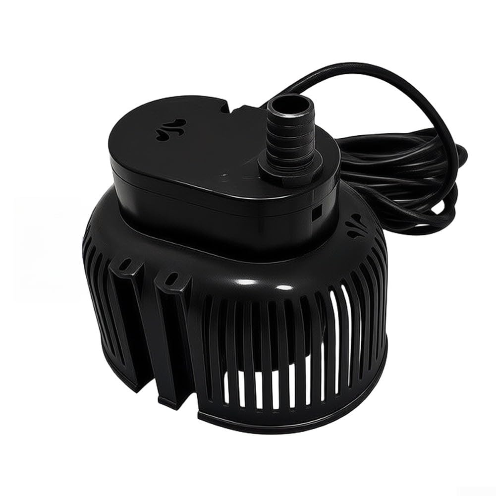 Bomba Piscina 75W Rápida Drenaje Agua Exterior Cable 7.6M Sumidero Jardín 850GPH(Black EU)