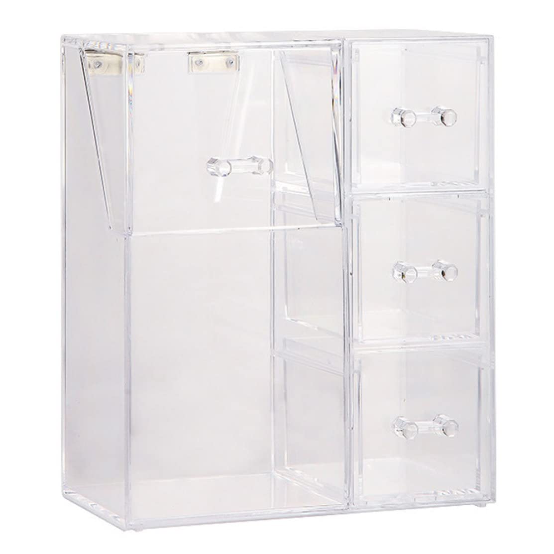 Support pour pinceaux de maquillage avec couvercle et boîte de rangement