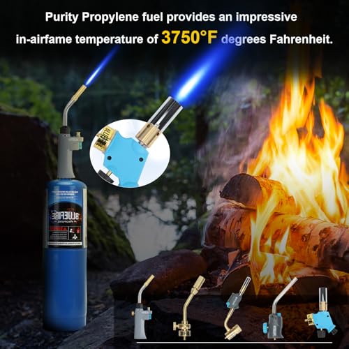 Bluefire BF-LPBB-2-FBM Pack Of 2,Bluefire Standard Propane Gas Cylinder/Canister, Welding Brazing Soldering Fuel Gas thumb #5