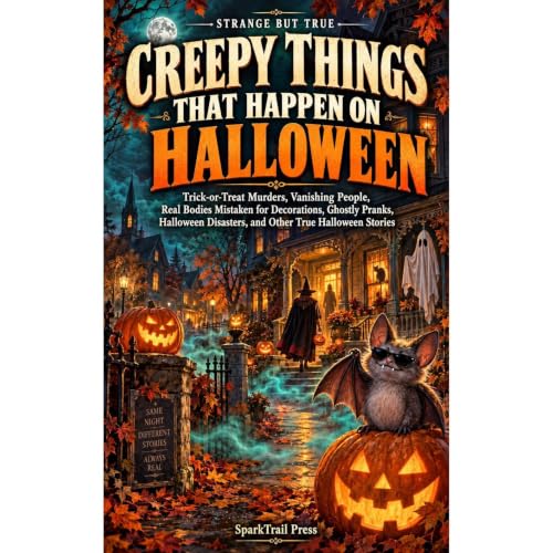 STRANGE BUT TRUE CREEPY THINGS THAT HAPPEN ON HALLOWEEN Audiolibro Por SparkTrail Press, Guy Wann arte de portada