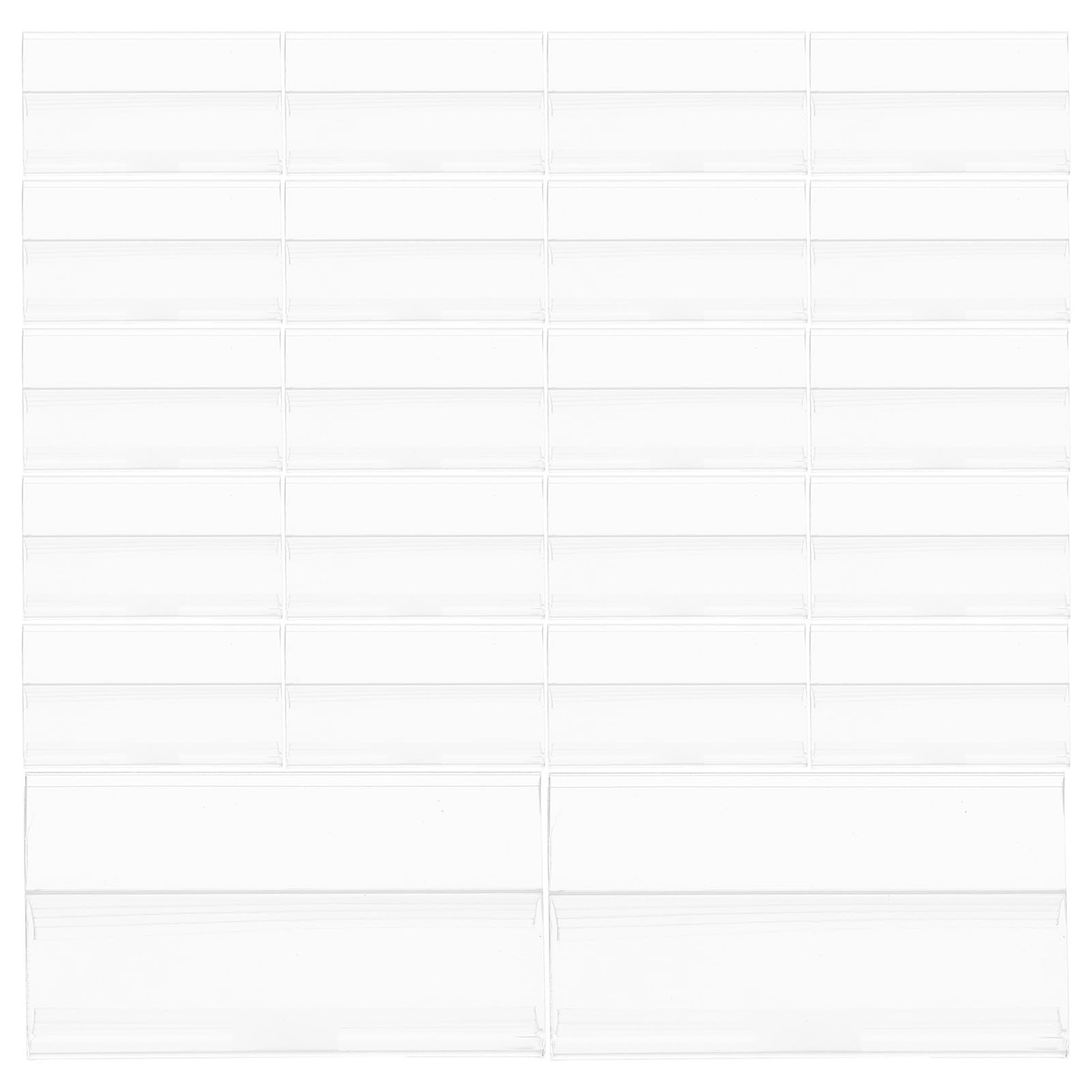 Uonlytech Porte-étiquettes plastique PVC 100 unités avec pince flexible pour utilisation en supermarché et commerce de détail