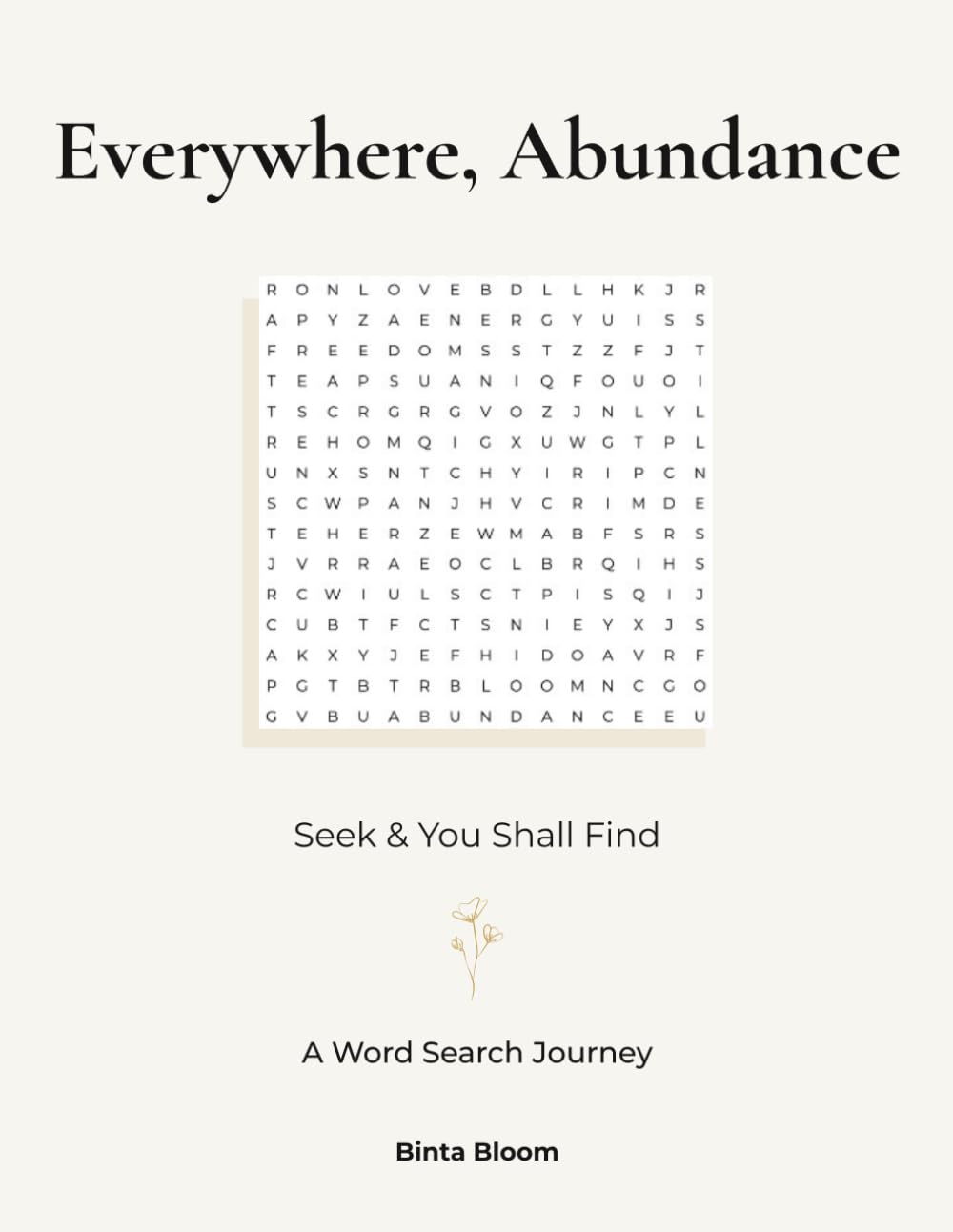 Everywhere, Abundance: A Word Search Journey