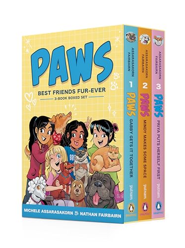 Image of PAWS: Best Friends Fur-Ever Boxed Set (Books 1-3): Gabby Gets It Together, Mindy Makes Some Space, Priya Puts Herself First (A Graphic Novel Boxed Set)