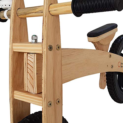 Bicicleta de Equilíbrio sem Pedal de Madeira - Preto - O que é o Que é