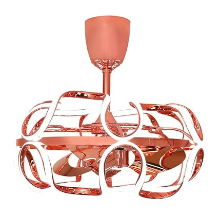 Aerpointfans 559 Mm | 22 Inches Luxury Fan Camellia Patented 5d Vortex Abs Suitable For Puja Room, Dinning Room And Bedroom (Rose Gold) Pack Of 1