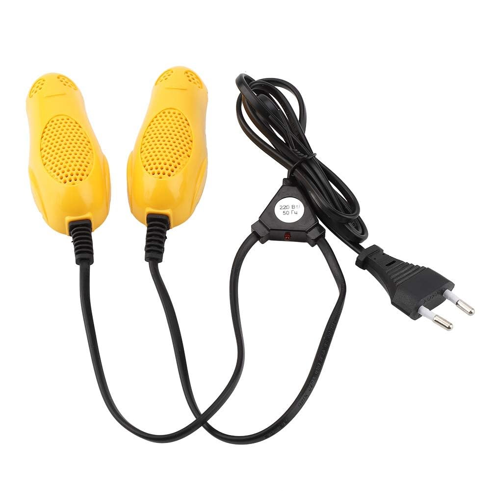 Electric Boot & Shoe Dryer 220V EU Plug | Portable Shoe Warmer with Deodorizing Function | Quick Dry Footwear Heater for Boots Shoes Sneakers Gloves Kids & Adults Yellow-image-49