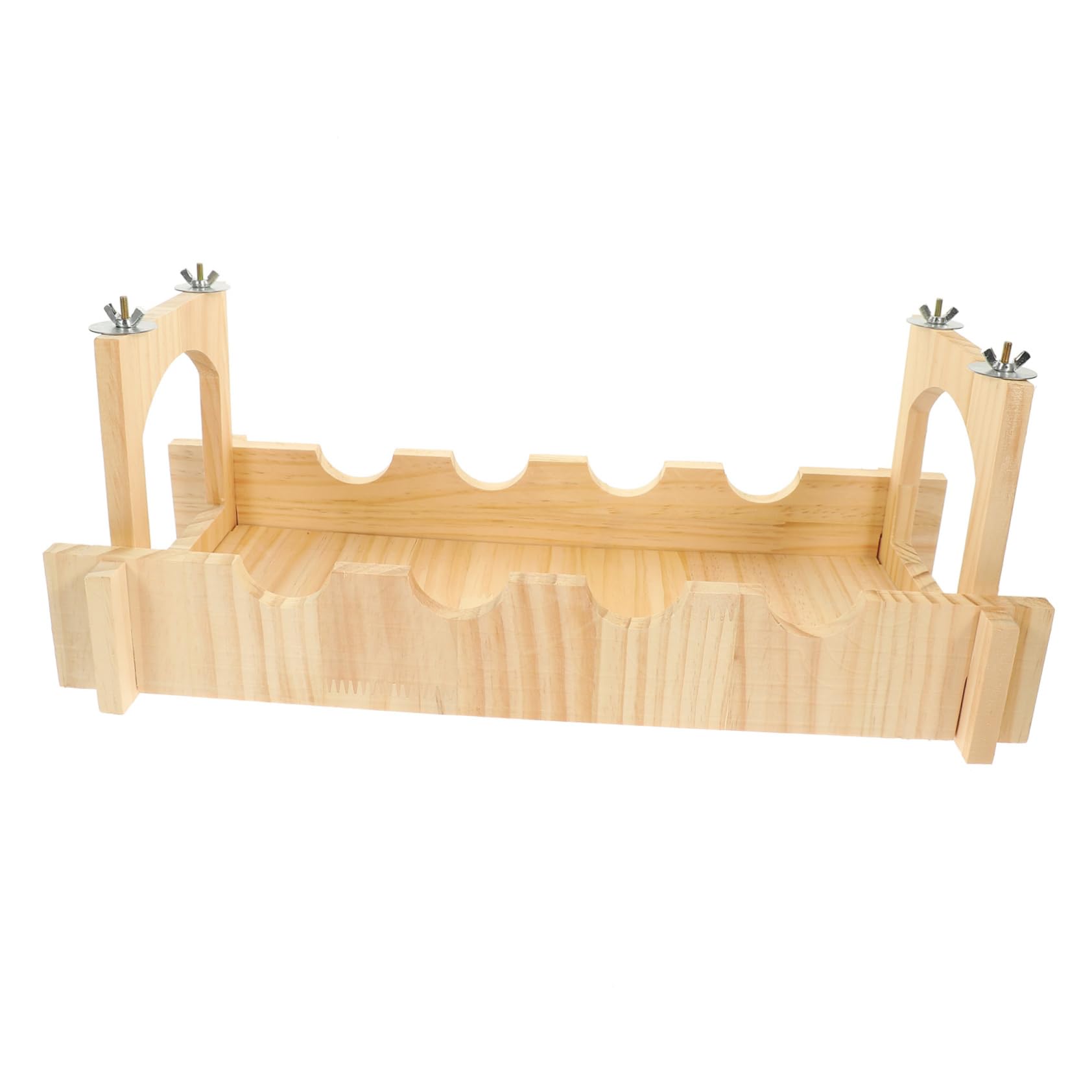 Leichte Haustierkäfig Holzbrücke für Chinchillas und Meerschweinchen mit Kreativem Design als Ruhe und Spielplatz im Kleinen Kleintierkäfig