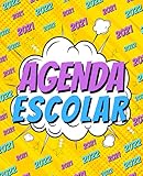  Agenda Escolar 2021-2022 Manga: Planificador semanal para niñas y niños  1 semana en 2 páginas  Agenda 2021 2022 semana vista  Material escolar colegio secundaria estudiante  Portada comic