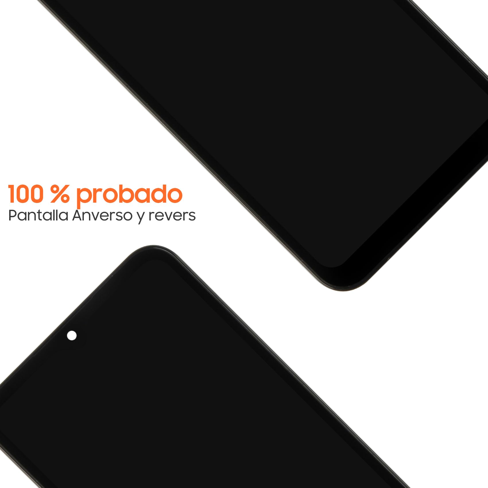 Pantalla LCD OLED para Samsung A25 5G LCD Display para Galaxy A25 5G SM-A256E SM-A256B SM-A256U Reemplazo Digitalizer Touch Screen Asamblea con herramientas (Negro, Soporte Huellas Digitales)