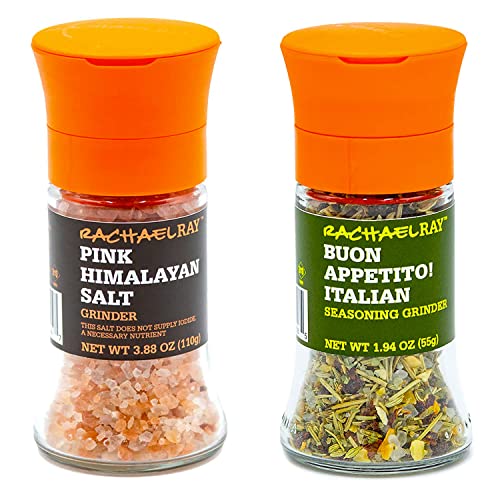 Rachael Ray Pink Himalayan Salt + Buon Appetito! Italian Seasoning Grinder #TOP3