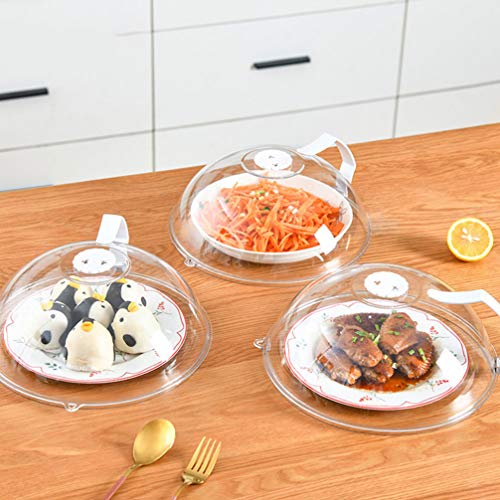 HEMOTON Fumante Cloche Capa para Placa de Microondas, Espátula de Espátula para Cozinha, Comida, À P