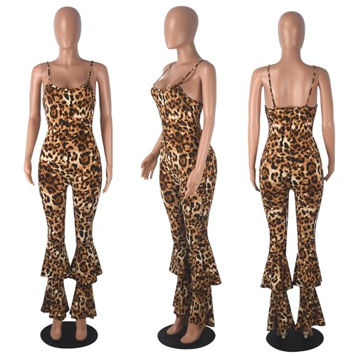 Image of Jigfar Women Sexy Elegant Bodycon Jumpsuit Going Out Romper Birthday Party Club Night Outfits