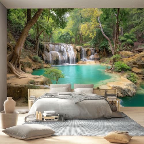 Papier Peint Forêt 3D Grand Format 350x256 Décoration Murale Salon