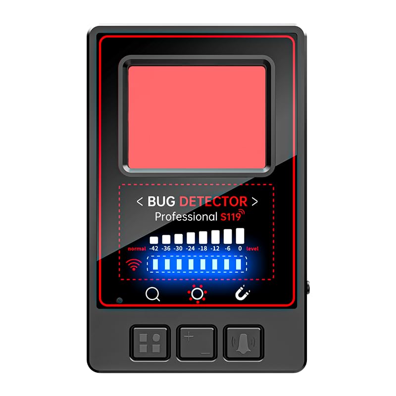 MCJ Hidden Camera Detectors - Signal & GPS Location Detection, Infrared Scanning, Night Vision Detection, Anti-Spying & Tracking with Wide Angle