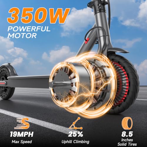 Image of Aovowheel Electric Scooter for Adults, Folding E Scooter with 250W-500W Motor 16-24 Mph Top Speed, Max 15-60Miles Long Range,Commuting Scooters with 6.5'' /8.5'' /10'' /14'' Tires, Dual Brakes