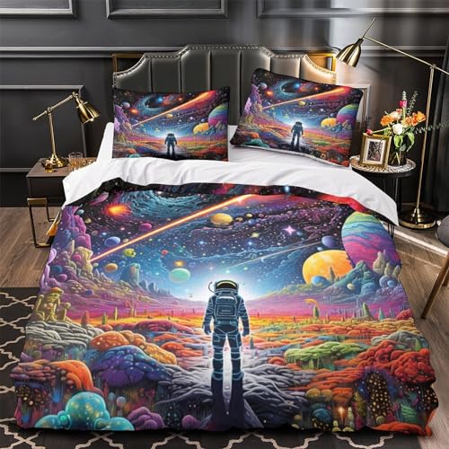 Funda nórdica espacial en 3D para decorar dormitorios infantiles y juveniles temáticos 4
