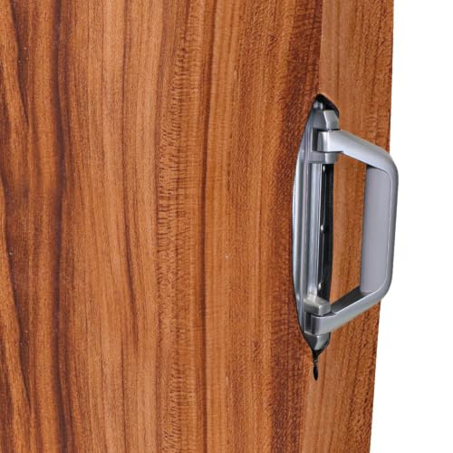 Housse de protection pour valise XL effet grain de bois marron classique - 7