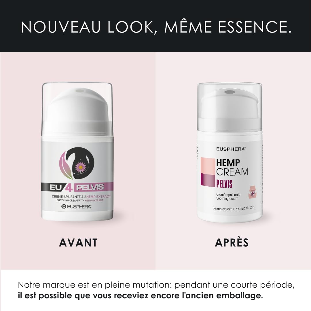 EU4PELVIS Creme Intime Femme Anti Demangeaison pour Mycose Vaginose, Vaginose Bactérienne, Sécheresse Vaginale, Creme Apaisante Intime Naturelle, Soin Intime Femme Quotidien, 50ml