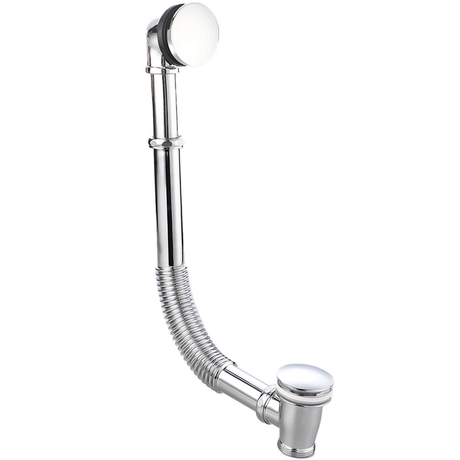 Exposed Traditional Freestanding Bath Waste Overflow Adjustable Chrome Bathroom