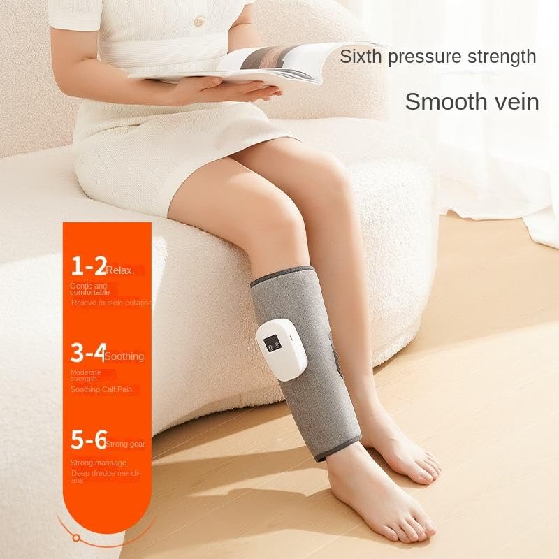 Image of JINPRIAir Compression Leg Massager with Heat - Cordless Calf for Circulation & Pain Relief Foot Therapy Machine Relaxing Men Women Shiatsu Kneading Massage (1)