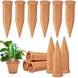 Plant Watering Spikes 12 Pack,Terracotta Plant Watering Spikes Wine Bottle Automatic Plant Waterer for Watering Indoor and Outdoor Plants While on Vacation - Plant Perfect Self-Watering Device