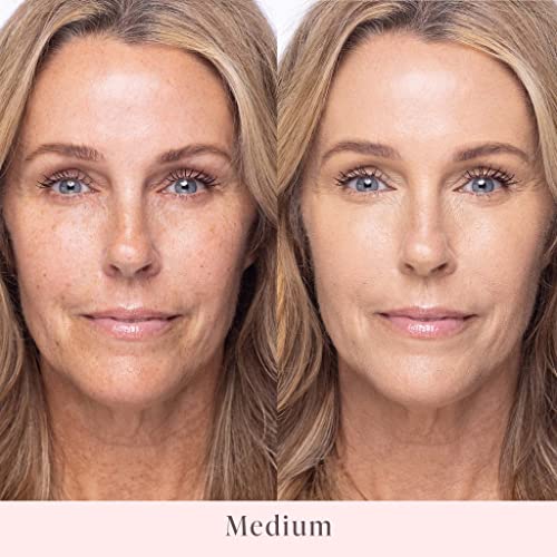 Mally Beauty Stress Less Performance Foundation - Medium - Buildable Medium To Full Coverage - Lightweight Foundation Liquid - Niacinamide Brightens And Hydrates Skin - Satin Finish #TOP1