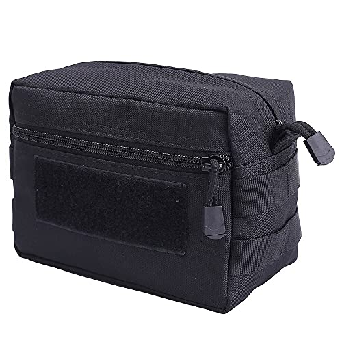 CARIOSYO 1 stück Tactical 1000d Dump Beutel Military EDC MOLLE Taille Pack Dump Drop Bag Jagd Munition Magazin Pouch Jagd Zubehör Tasche Packung (Farbe : Schwarz) Cover