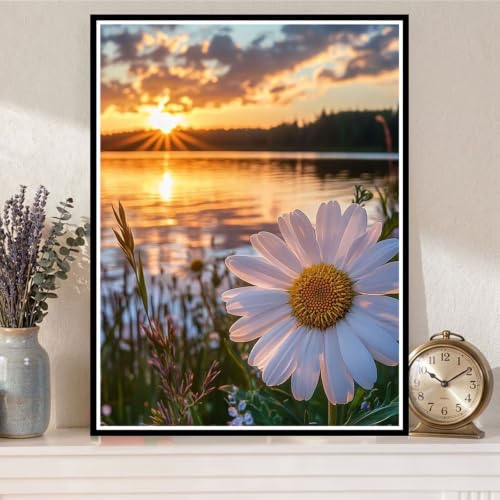 Diamond Painting Kit Complet Fleur 5D Broderie Diamant Strass Peinture Débutant