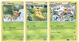 Pokemon Beedrill, Kakuna and Weedle - Rare Card Evolution Set (Plasma Freeze #1, #2 and #3)