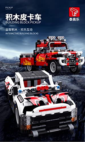 litodinogo TGL T3001 Technik Zurückziehen Auto Bausteine,Modellauto-Bausatz, Spielzeugauto, Rennauto,Rennwagen für… – Bild 6