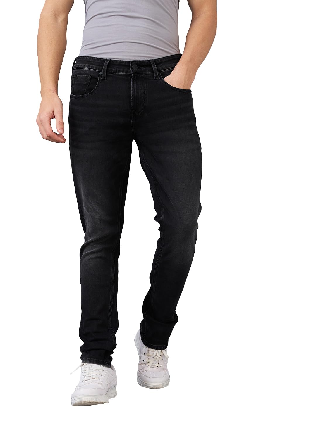 spykar Men Slim Fit Low Rise Cotton Casual Jeans-picture-13