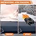 Baquler 2 Pcs 12v 150w Car Heater Fan Winter Windshield Defogger and Defroster Seat Warmers 2 in 1 Portable Car Heater Plugs into Cigarette Lighter with 360° Rotatable Base(Black)