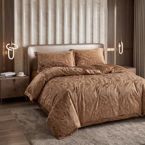 لحاف قطيفة كلاود، طقم من 3 قطع، مقاس مزدوج 2.4 × 2.35 متر + 2 كيس مخدة - موديل 901