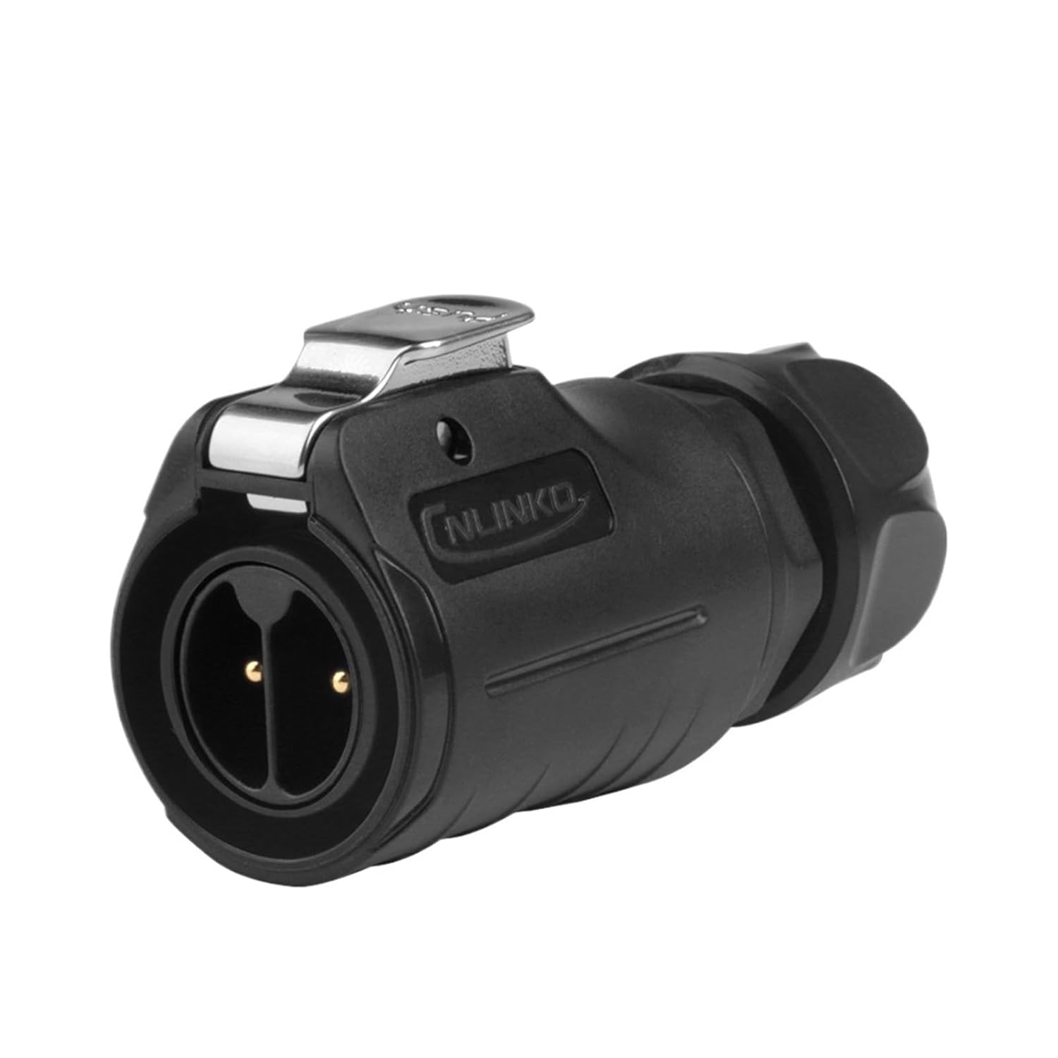 1Pcs IP68 M20 10-12mm Cable Waterproof Connector 2/3 Pin Screw-in Electrical Terminal Adapter Wire Connector for LED Light(Male Plug,2P)