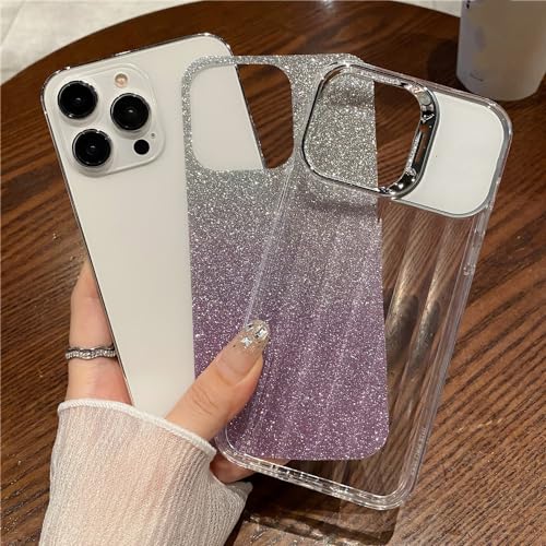 Coque de téléphone Transparente Rose à Paillettes pour iPhone 12 Pro Max - 4