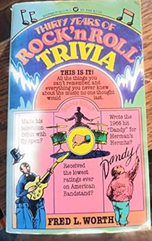 Paperback Thirty Years of Rock N'Roll Trivia Book