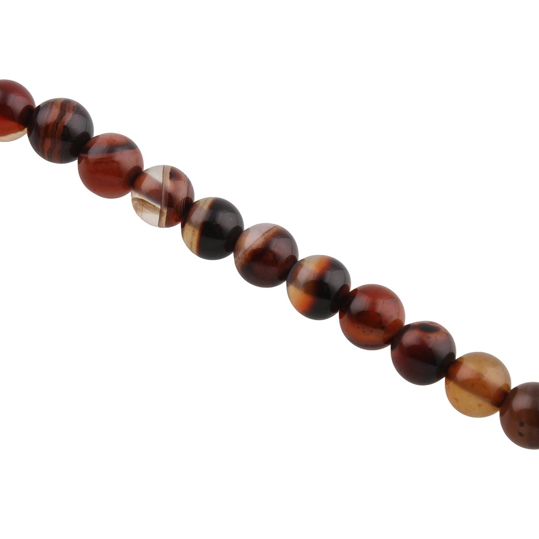 Perlin Achat Perlen 6 Mm – Frosted Matt Braun, Runde Edelsteinperlen Für Schmuck & DIY
