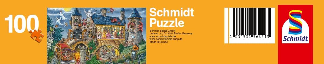 Schmidt Spiele 56451 castello dei fantasmi, puzzle per bambini da 100 pezzi, one Size
