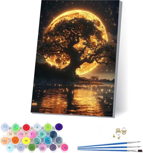 G ̖ yCgoCio[  DIY Paint by Numbers LbghG h G fW^G uVƃANG̋ l̂߂̃NGCeBuȎ z[ ItBX Mtg 30x40cm t[t I