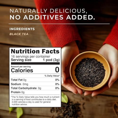 Image of Classic Tea Pod (16 Count) - 100% Natural Caffeinated Black Tea