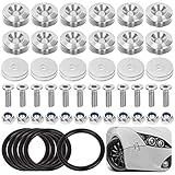 Rustark Lot de 54 fixations à dégagement rapide en aluminium pour pare-chocs avant et arrière - Kit de réparation pour pare-chocs de voiture