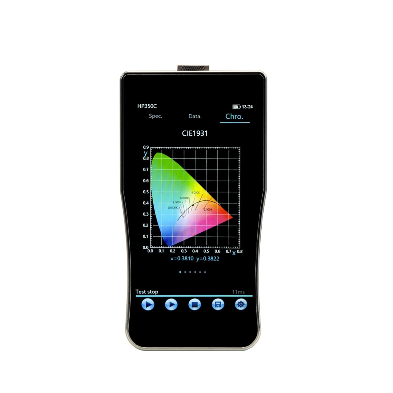 Espectrofotómetro, Espectrómetro De Mano Fibra Óptica, Colorímetro Irradiancia Espectral HP350C 380-780nm